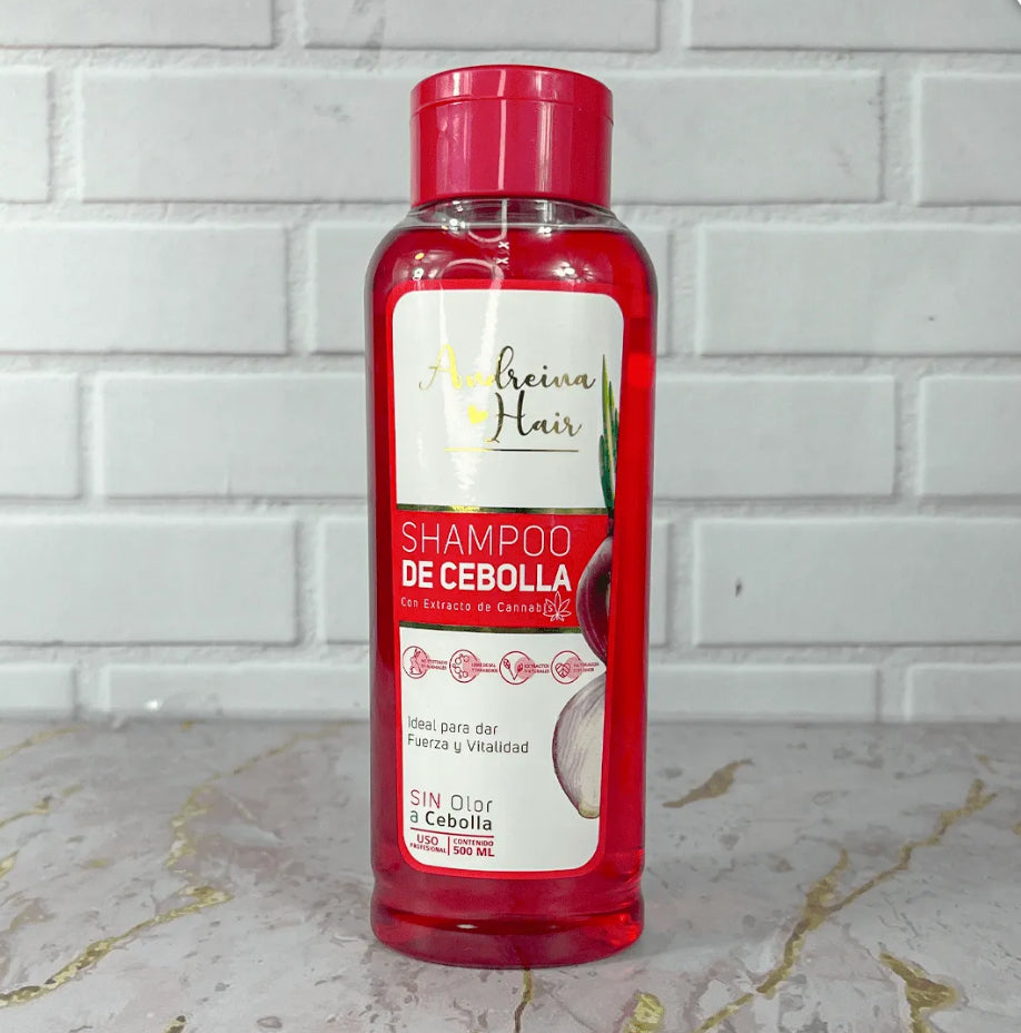 Shampoo de cebolla con extracto de cannabis 100 natural Andreina